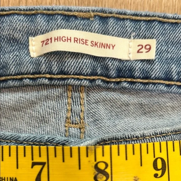 Levi’s Strauss Stylish Blue Women's Skinny Jeans size 29 - Picture 6 of 7